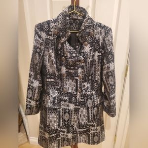 Stunning, Metallic Trench Coat